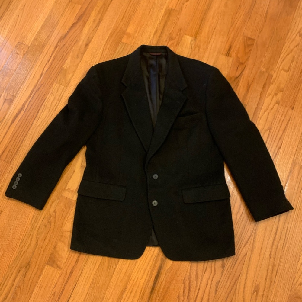 Hart Schaffner Marx Black Men's Sport Coat Blazer - Two-Button Notch Lapel